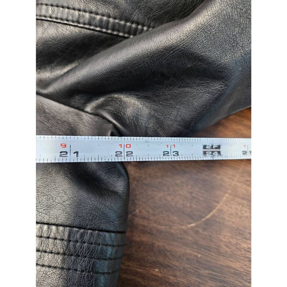 Giacca Women Black Leather Jacket Womens Size 1X - Picture 9 of 10